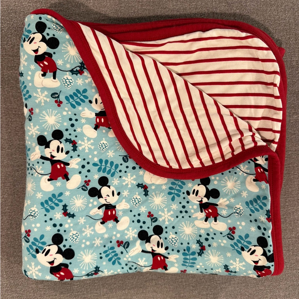 Little Sleepies Disney Mickey Winter Wonderland Cloud Blanket